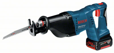 BOSCH GSA18V-LI SABRE SAW + BATTERIES