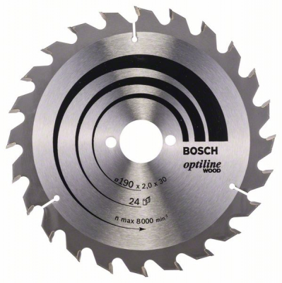 BOSCH OPTILINE CIRCULAR SAW BLADE 2608641185 190x30x24T