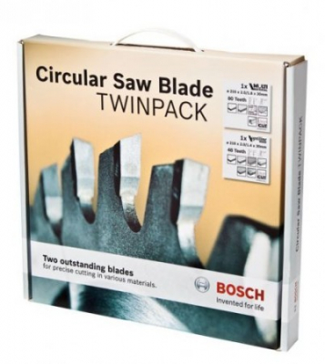 BOSCH 190mm TWINPACK SAW BLADES 0615997462 190x48t 190x12tx30b