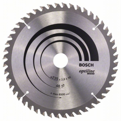 BOSCH OPTILINE CIRCULAR SAW BLADE 2608640727 235x30/25x48T