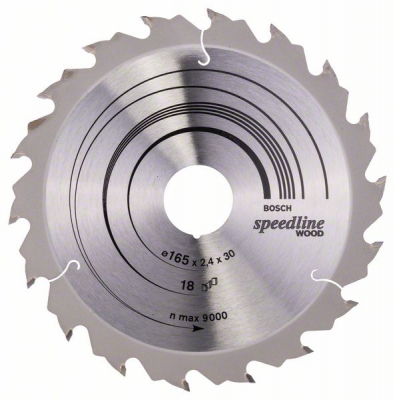 BOSCH SPEEDLINE CIRCULAR SAW BLADE 2608640789 165x30x18T