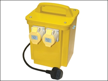 Faithfull FPPTRAN33A Transformer 3.3kva Dual Socket