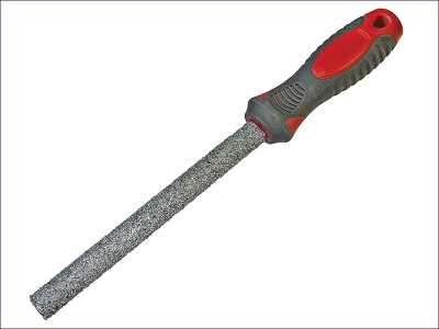 Faithfull FAITLFILE Carbide Tile File Half Round Soft-Grip 150mm (6in)