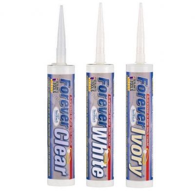 Everbuild Forever Clear Ivory Grey White  Silicone Sealant 310ml
