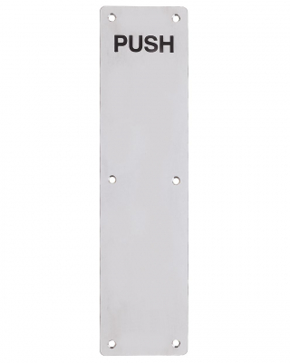 Zoo Hardware ZAS30R Push Finger Plate