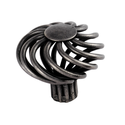 Fingertip FTD1220-AS Steel Cage Mushroom Knob Antique Steel