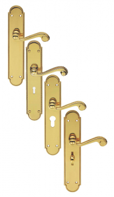 Carlisle Brass Chesham Brass Lever On Long Backplate