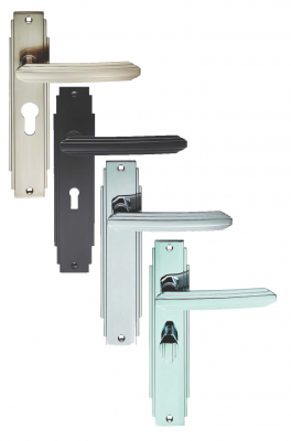 Carlisle Brass Art Deco Lever On Backplate