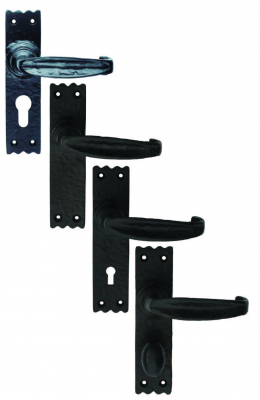 Carlisle Brass Ludlow Black Antique Slimline V Lever On Backplate