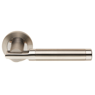 Eurospec Steelworx SWL1010 Duo Berna Lever Handle on Rose