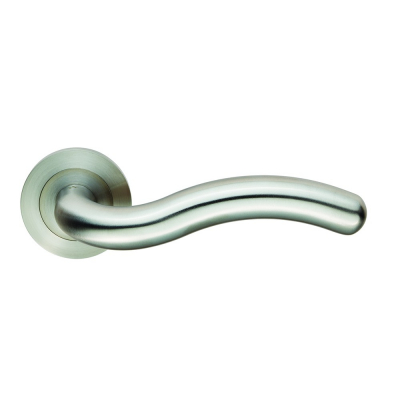 Eurospec Steelworx SWL1126 Munich Lever Handle on Rose