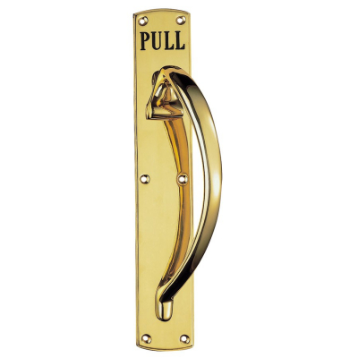 Carlisle Brass Engraved Large Pull Handle (Polished Brass)