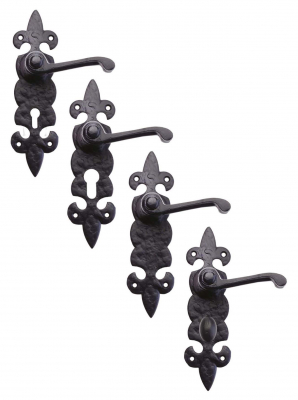 Foxcote Foundries Lever On Fleur De Lys Backplate