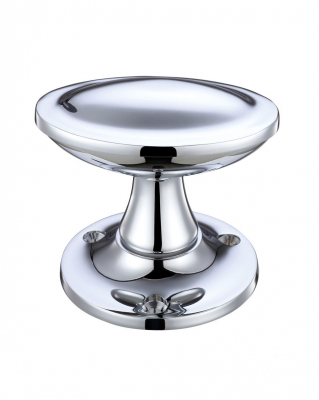 Zoo Hardware FB504 Oval Stepped Mortice Knob Furniture 60mm Rose diameter