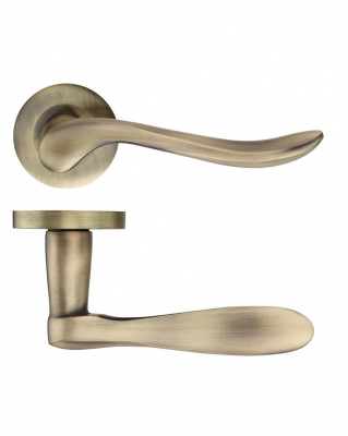 Zoo Hardware ZPZ240 Lincoln Lever on Round Rose