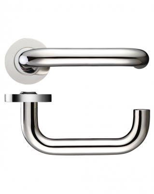 Zoo Hardware ZCS030 19mm Return to Door Lever on Round Rose