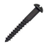 Roundhead Black Slotted Screw