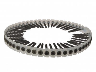 Drywall Screw Collated Strip Black Phosphate box 1000