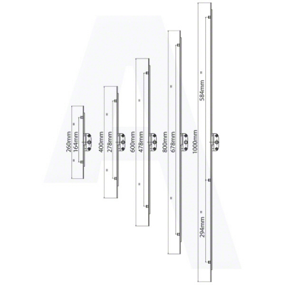 Maco Inline Espag Rod 20mm Backset