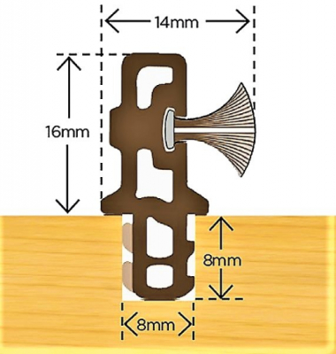 BRUSHED PARTING BEAD 3000metre