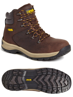 Apache S3 Brown Waxy Boot AP315CM