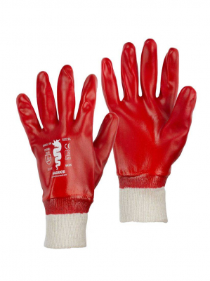 Red Polyester Jersey Liner Gloves