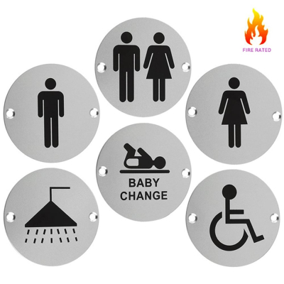 Zoo Hardware Stainless Steel 76mm Symbol Signs