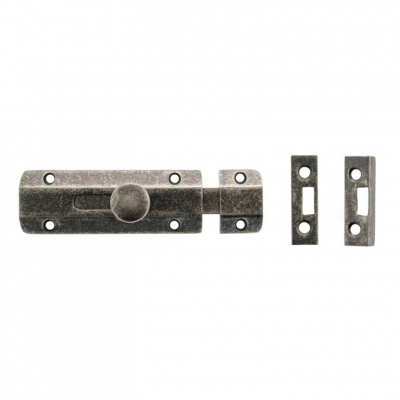 ASB4DS 4Inch Surface Door Bolt Distressed Silver