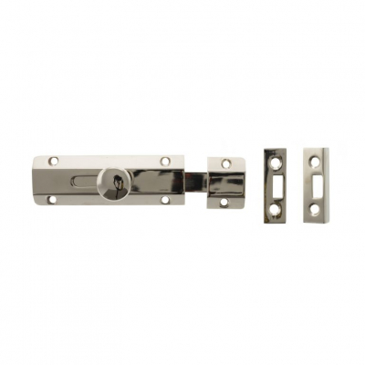 ASB4PN 4Inch Surface Door Bolt Polished Nickel