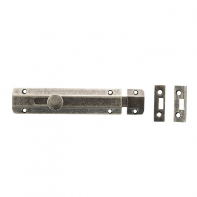 ASB6DS 6Inch Surface Door Bolt Distressed Silver