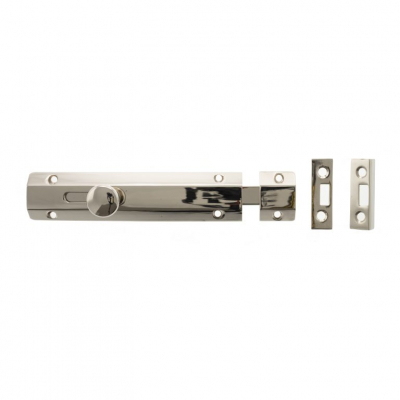 ASB6PN 6Inch Surface Door Bolt Polished Nickel