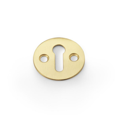 A&W Standard Profile Victorian Escutcheon Satin Brass AW399SB