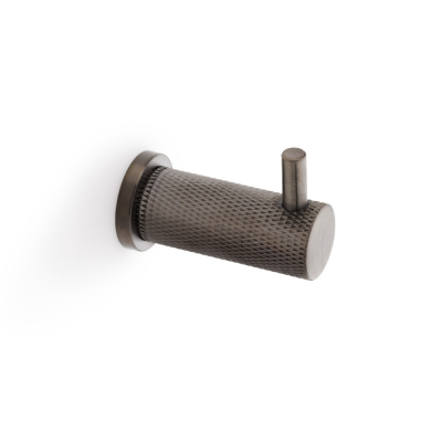 AW775DBZPVD Brunel Knurled Coat Hook Dark Bronze PVD