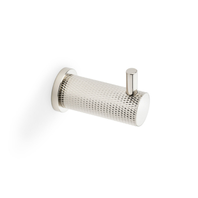 AW775PNPVD Brunel Knurled Coat Hook Polished Nickel PVD