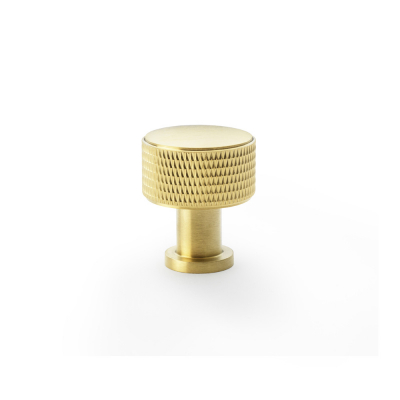 LUCIA KNURLED CABINET KNOB 35MM (SATIN BRASS PVD)
