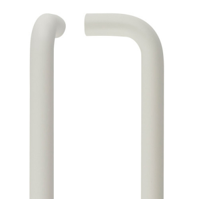 ZCSD300 300x19 POWDER COAT WHITE 19mm D PULL HANDLE GRADE 304