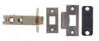 Tubular Mortice Latch 3Inch Matt Gun Metal