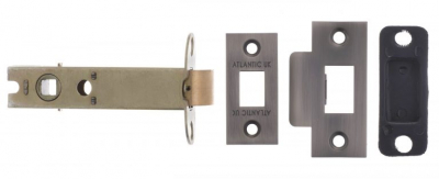 Tubular Mortice Latch 4Inch Matt Gun Metal