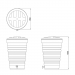 FLOPLAST SLIM WATER BUTT 210 LITRE WB200 FLOPLAST SLIM WATER BUTT 210 LITRE WB200