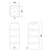 FLOPLAST SLIM WATER BUTT 100 LITRE WB100 FLOPLAST SLIM WATER BUTT 100 LITRE WB100
