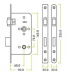 Zoo Hardware ZDL7260LLSS Din Lift To Lock 72mm C/C Backset 60mm Zoo Hardware ZDL7260LLSS Din Lift To Lock 72mm C/C Backset 60mm