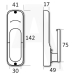 BORG BL2201 SC DIGITAL LOCK WITH OPTIONAL HOLDBACK BORG BL2201 SC DIGITAL LOCK WITH OPTIONAL HOLDBACK
