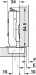 HAFELE 348.31.801 Concealed Cup Hinge, 110° Standard, Full Overlay Mounting