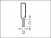 Trend Straight Two Flute Cutter 3/01 1/4Inch TCT Trend Straight Two Flute Cutter 3/01 1/4Inch TCT