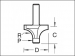 TREND PIN GUIDED ROUND OVER 8.0mm RADIUS 7E/3 1/4Inch TCT TREND PIN GUIDED ROUND OVER 8.0mm RADIUS 7E/3 1/4Inch TCT
