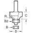 TREND ROUNDING OVER CUTTER C078 1/4Inch TC TREND ROUNDING OVER CUTTER C078 1/4Inch TC