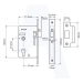 Union L2349 77mm Euro Nightlatch Case